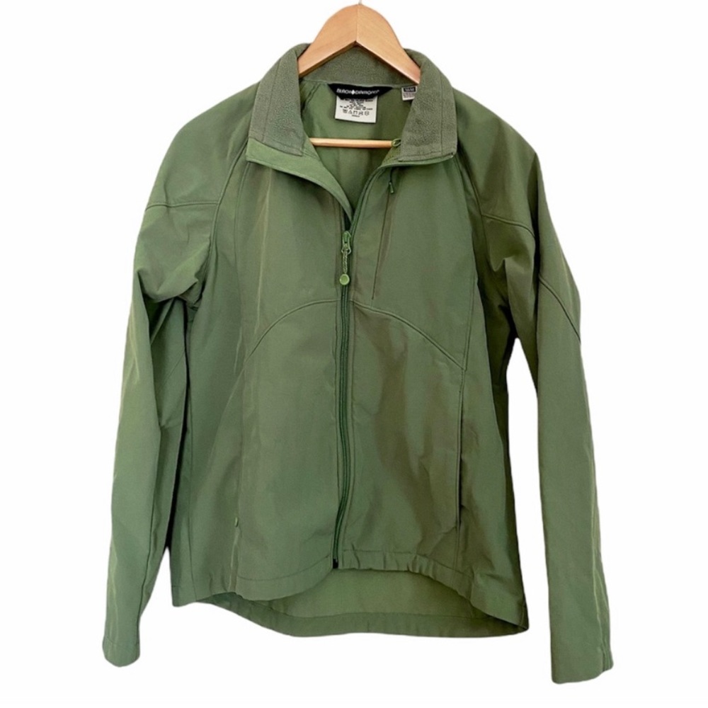 Womens Black Diamond Green Soft Shell Jacket Size Medium